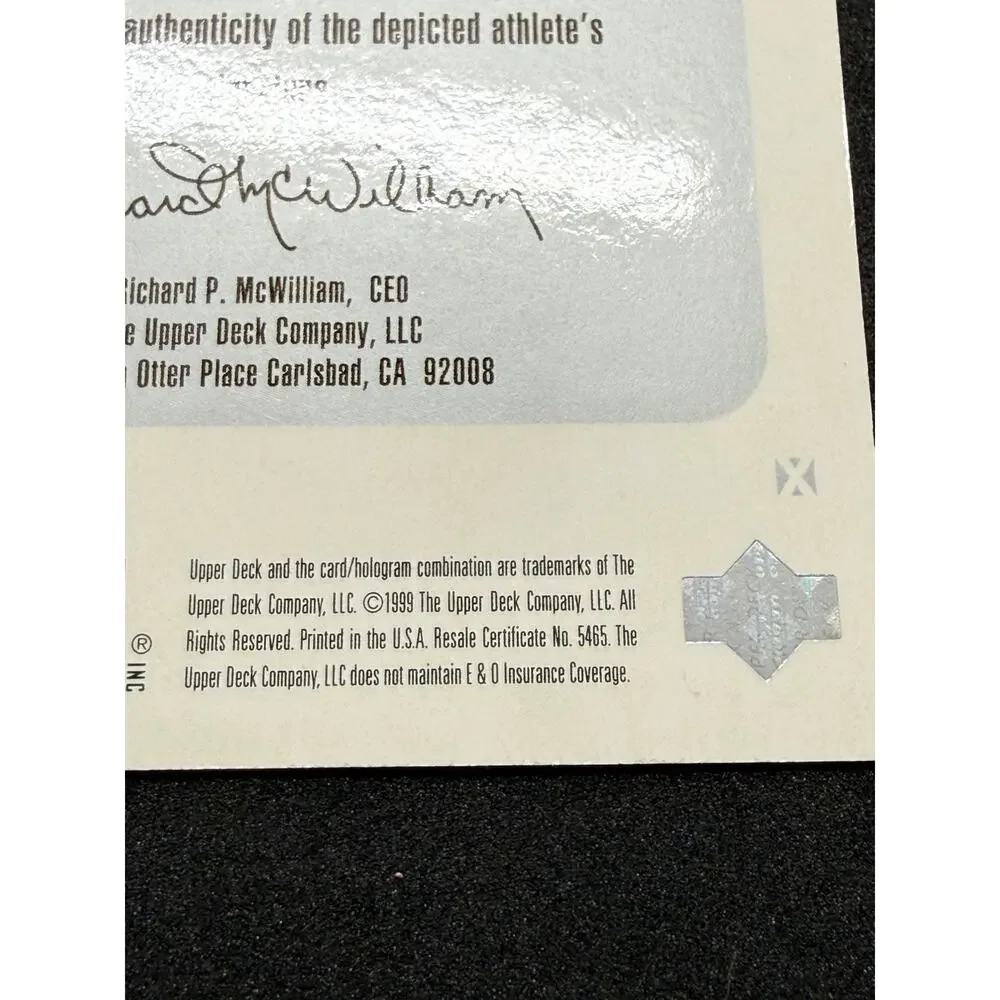 1999 Upper Deck Century Legends Don Maynard Epic Signatures Cut Auto Jets